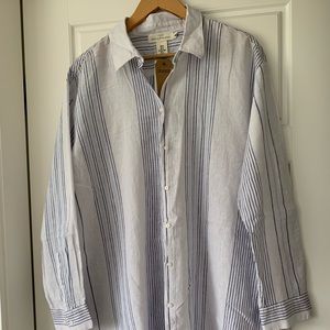 H&M Blue Stripes Shirt Dress *Brand New*